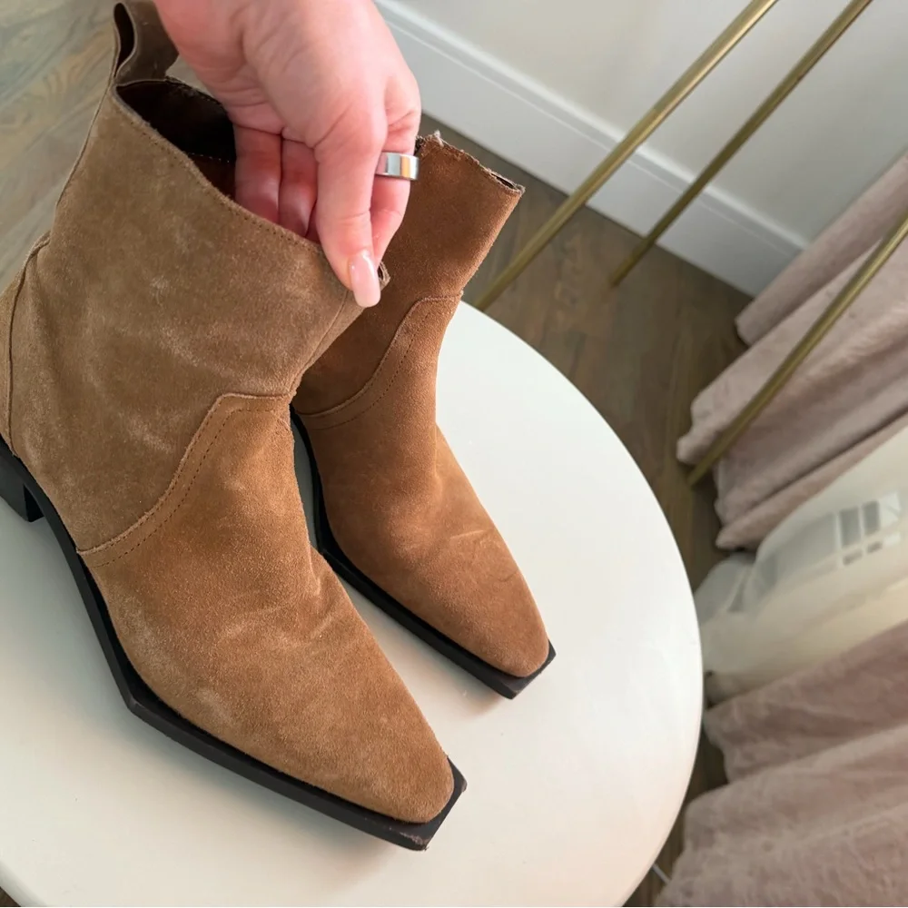 Mango brown suede ankle boots - Picture 8 of 8